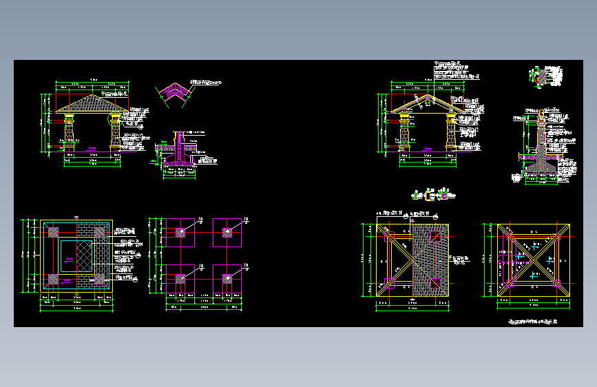 各式亭子施工图集 (56)