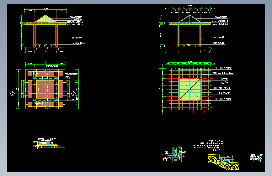 各式亭子施工图集 (57)