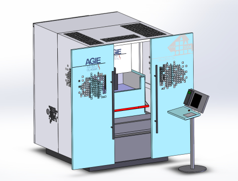 Agie AgieCut线切割机3D数模图纸 Solidworks设计