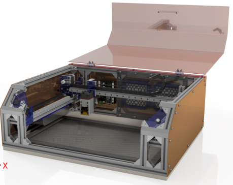 Laser GRBL machine激光切割机3D数模图纸 STP格式