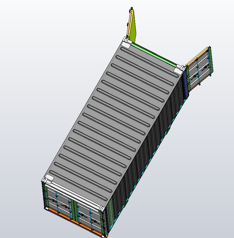 M0083-20尺集装箱图纸三维SW2016带参