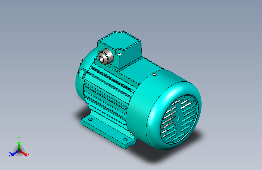 M0727-三相异步电机solidworks模型三维SW2014带参