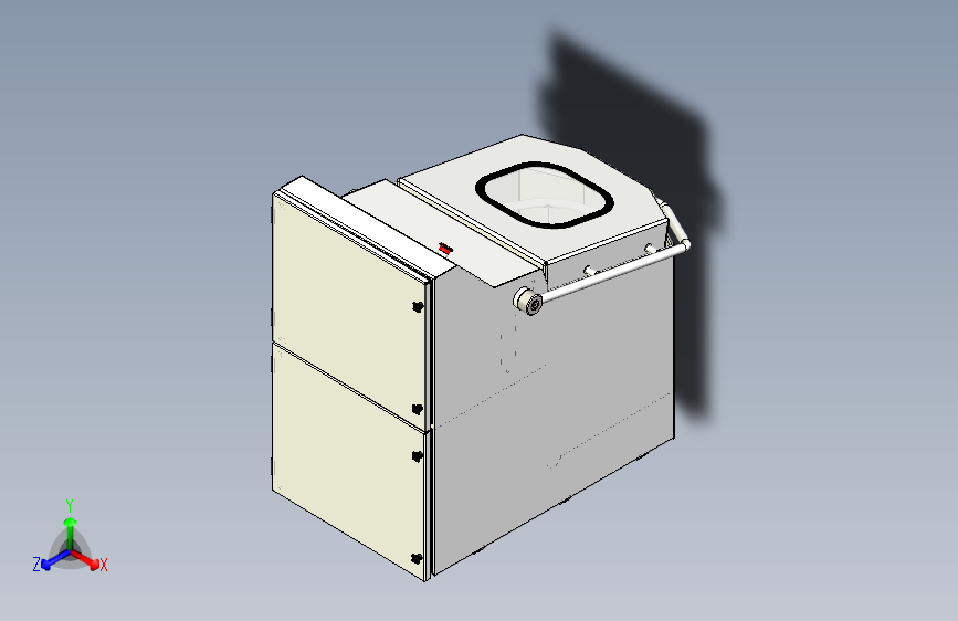 M1176-solidworks离心脱水机三维SW2015带参