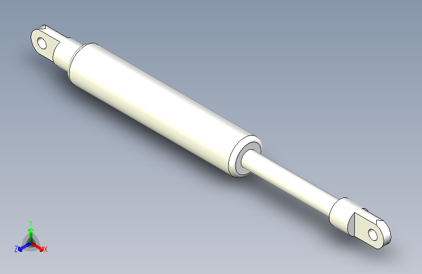 M2082-自制气弹簧三维Solidworks2016带参