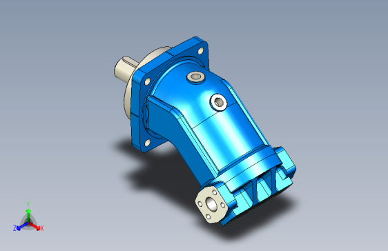 M2155-A2FM160-180柱塞马达三维Solidworks2015带参