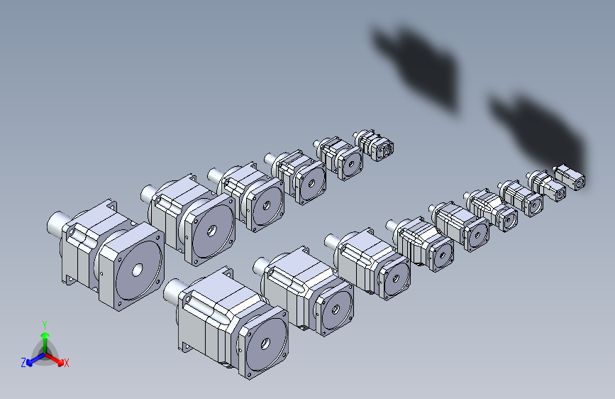 M2627-16款APEX精锐AF系列减速机三维SW2017无参