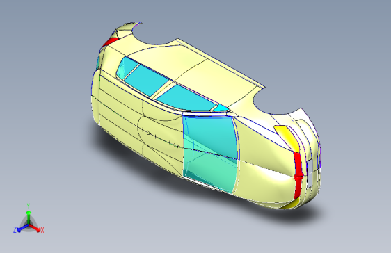 M2841-大众高尔夫7车体建模三维CatiaV5R21带参