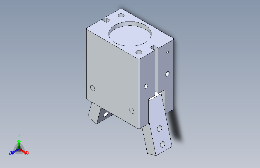 M3658-气动手指三维SW2016带参