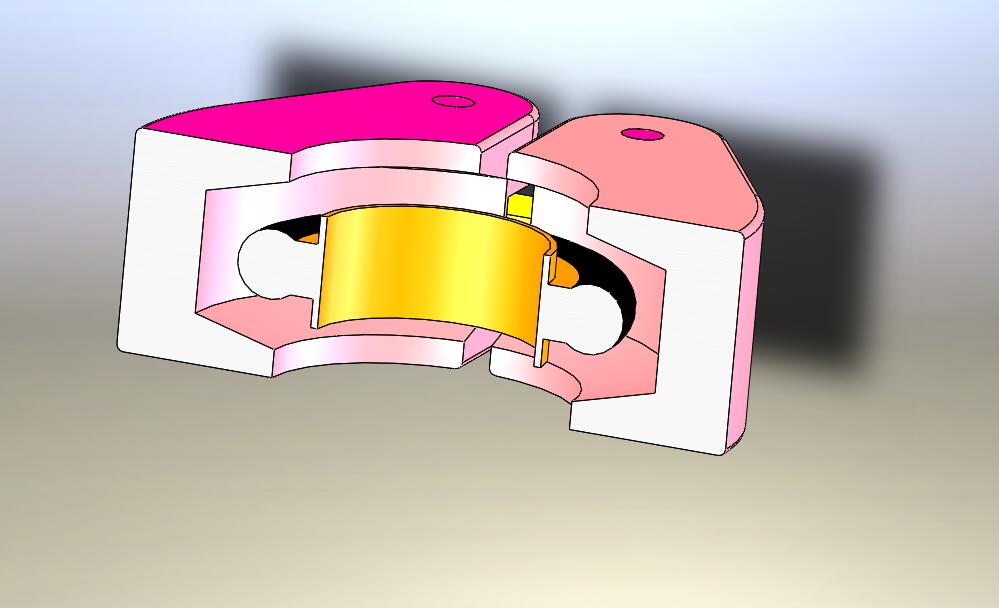 M3701-KF16快卸法兰卡箍三维SW2015带参