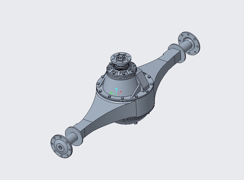 某载重汽车单级后驱动桥结构设计含catia三维及3张CAD图