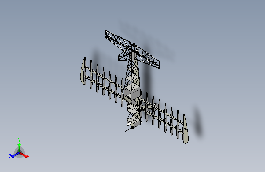M3912-平面3D木质拼图飞机设计模型三维SW2010无参