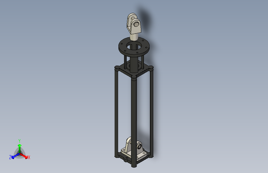 M4009-双作用气缸三维模型三维SW2015带参