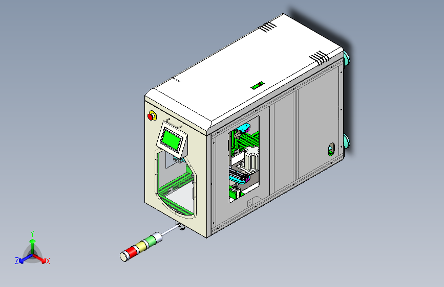 M4611-PCB板自动翻板机三维SW2018带参
