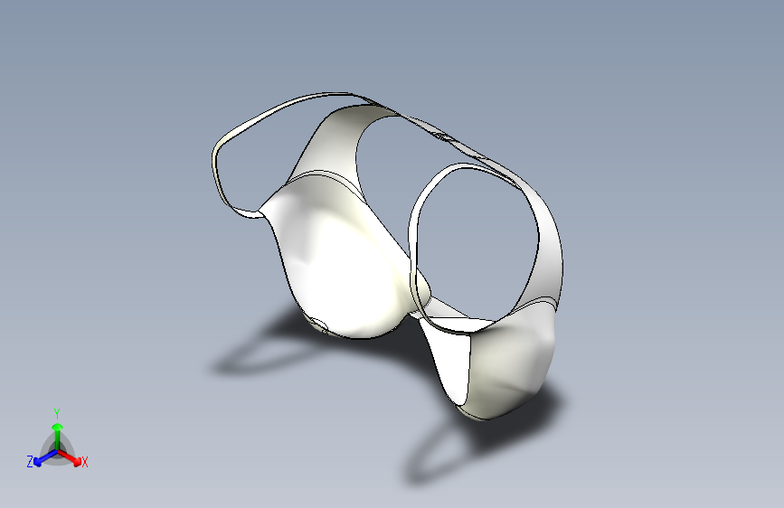 M4622-solidworks女性文胸模型三维SW2012带参