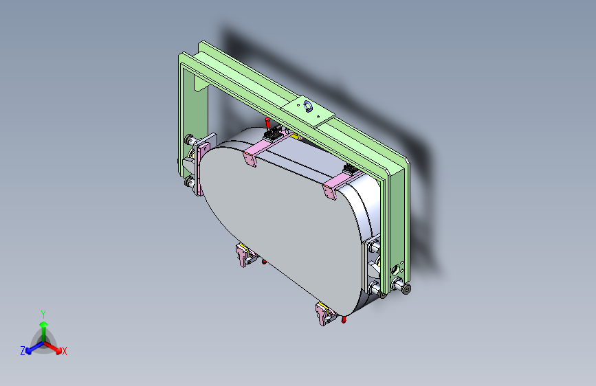 M5376-石膏模具翻转手工吊具三维Step无参