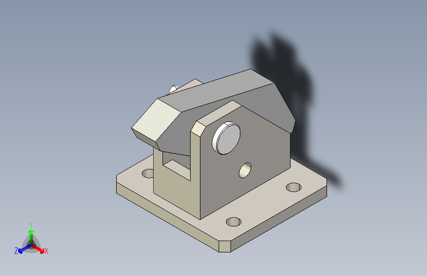 M5808-机械止回器三维Step无参