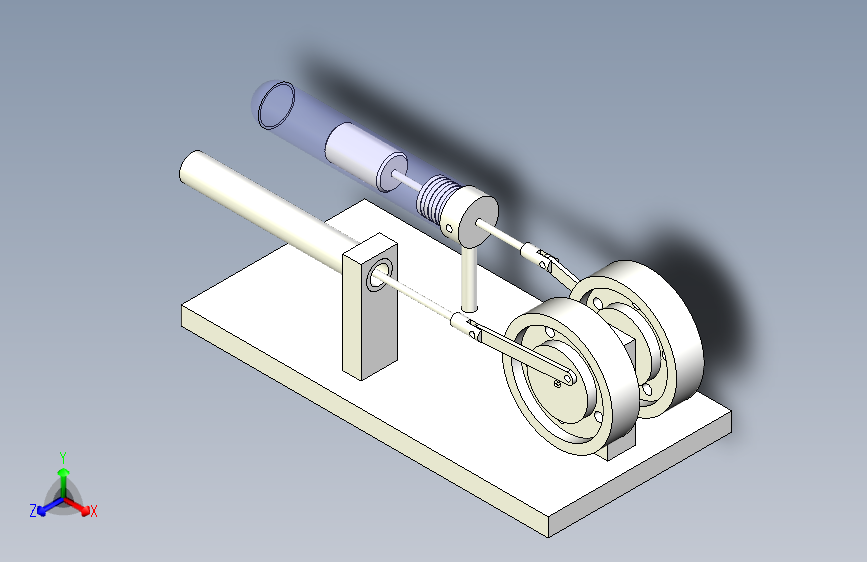 M5932-斯特林发动机建模三维SW2016带参