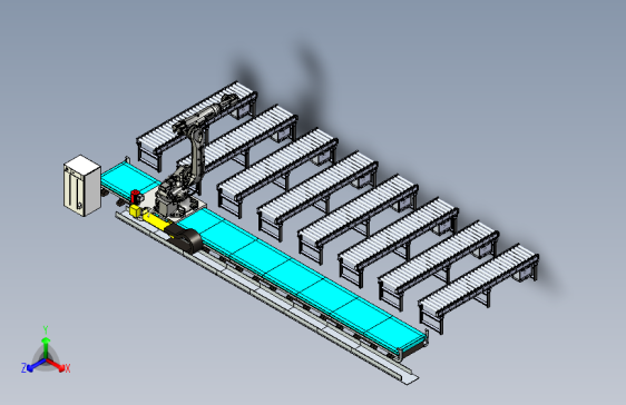 M6075-搬运机器人地轨三维Step无参
