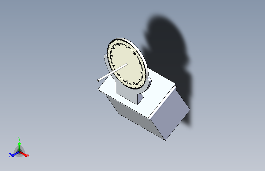 M6219-日晷SolidWorks装配图三维SW2015带参