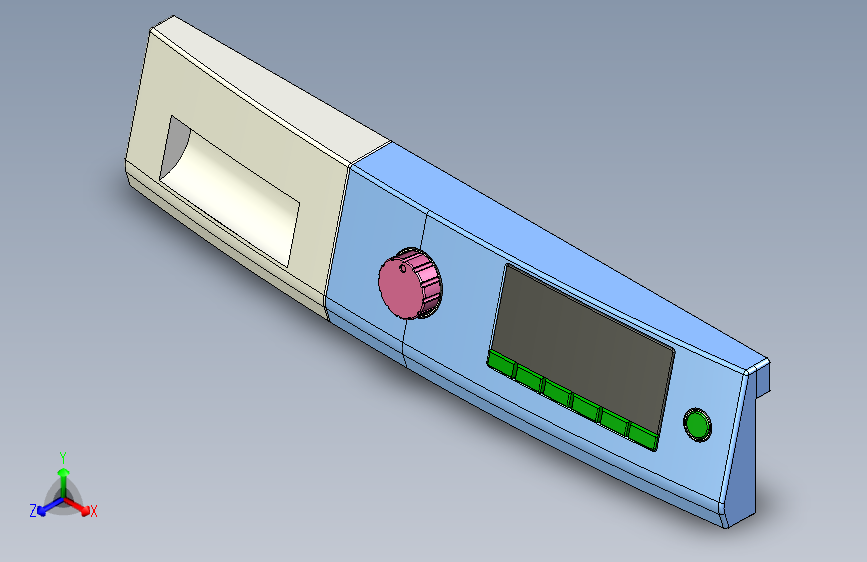 M6290-洗衣机控制面板造型 三维SW2016无参
