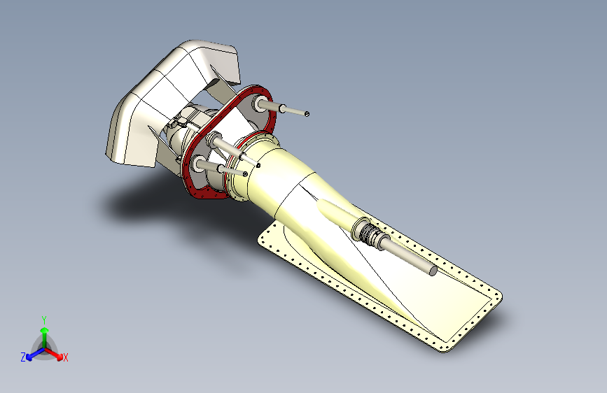 M6361-船舶喷水推进器3D图纸三维SW20113无参