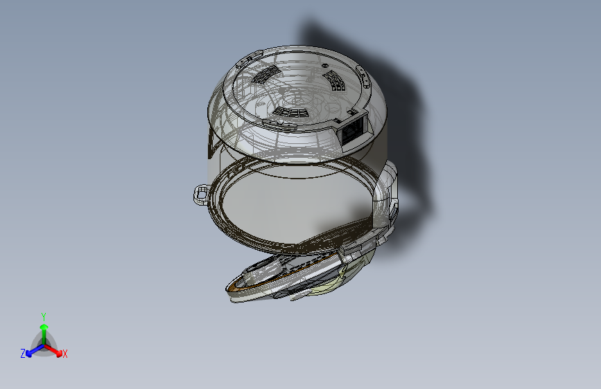 M6622-电饭锅3D模型三维UG10.0带参
