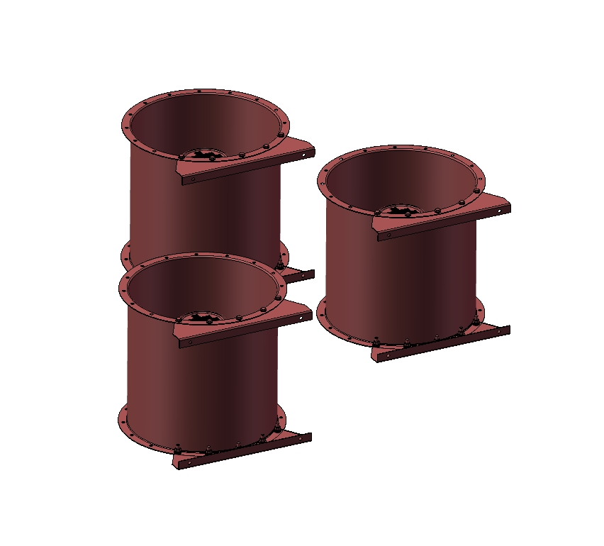 M6629-3款UVIC系类轴流风机模型三维SW2013无参