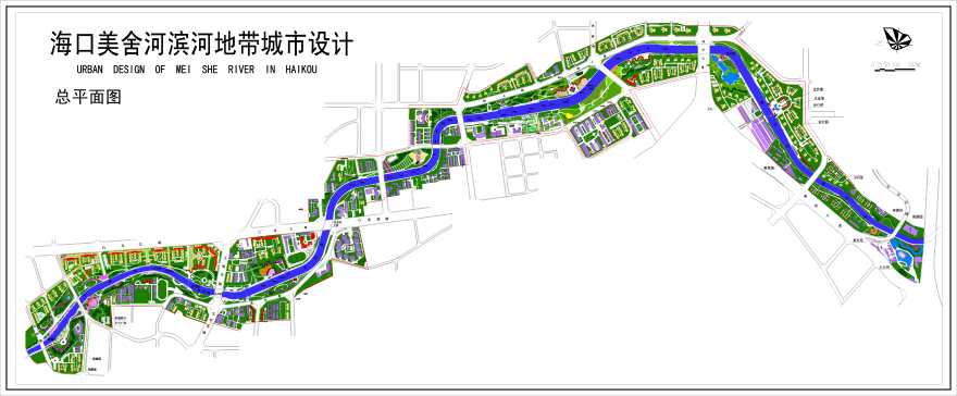 26海口市美舍河滨河公园部分施工图