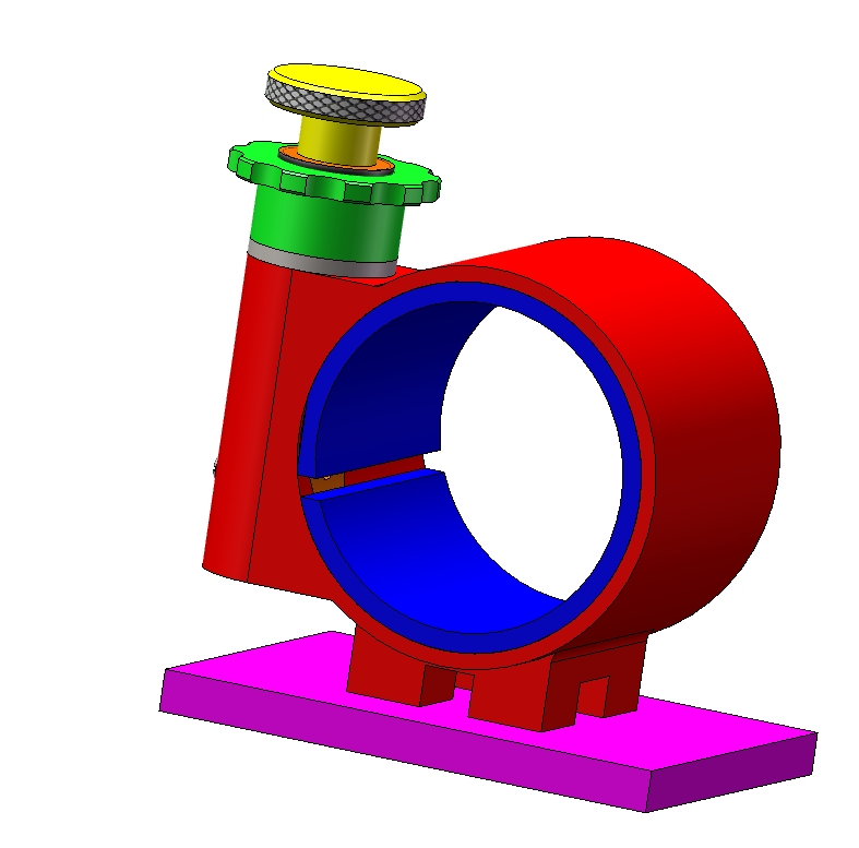 M6738-镜头架建模三维SW2012带参
