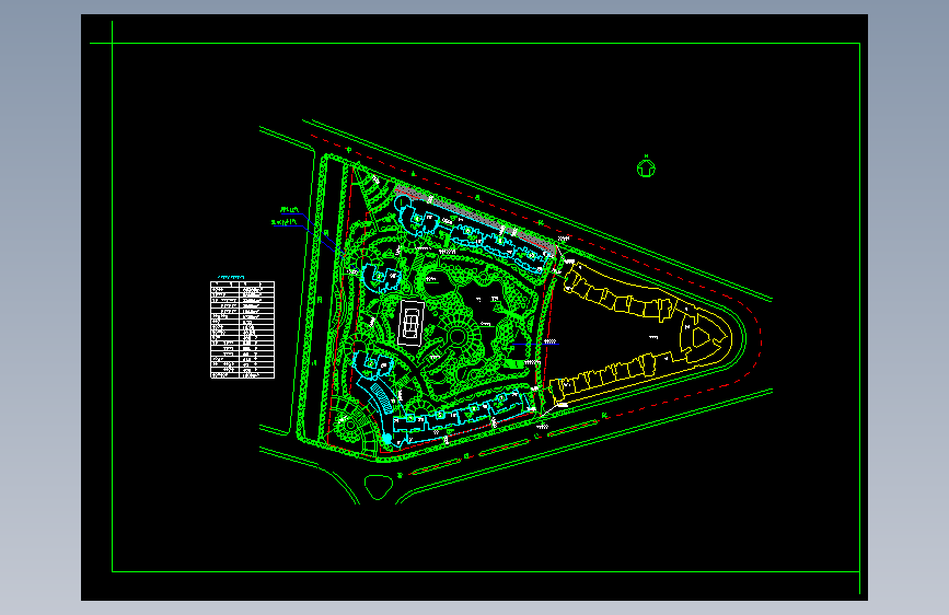 居住组团总平面图