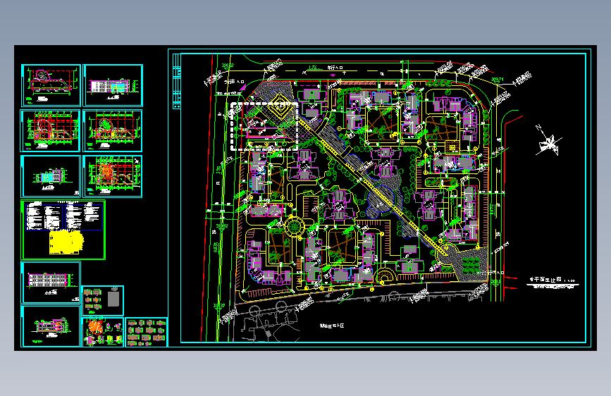 一套住宅楼建筑图(总图)
