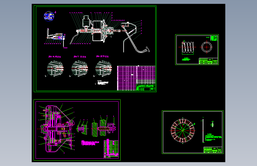 M0990-重型载货汽车离合器方案设计CAD+说明+