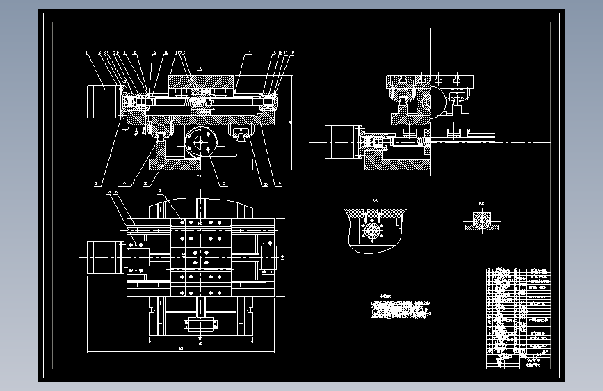 M3662-x-y数控工作台设计+CAD+说明