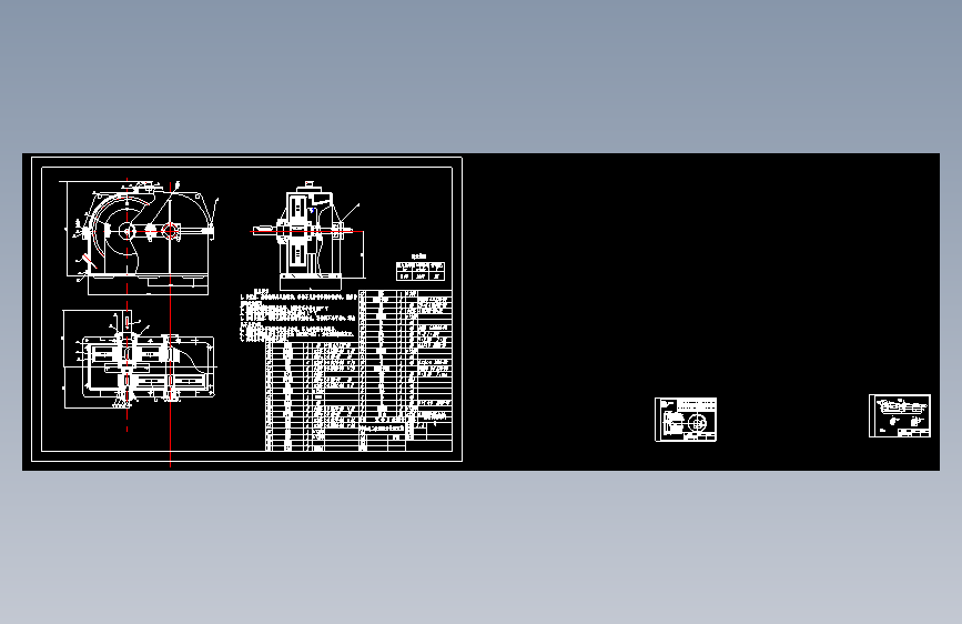 M3733-一级减速器装配图+CAD+说明