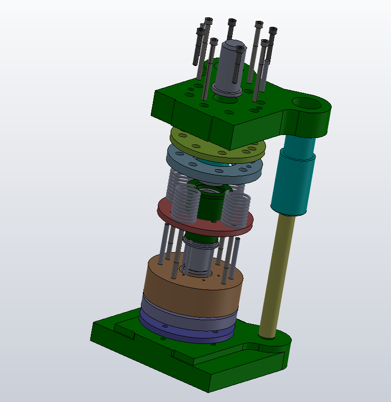 M1552-落料拉伸模型三维SW2012带参+说明