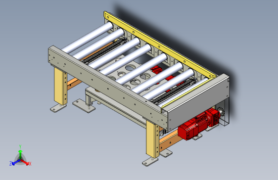 W2414-500KG直角换向辊道线sw18可编辑