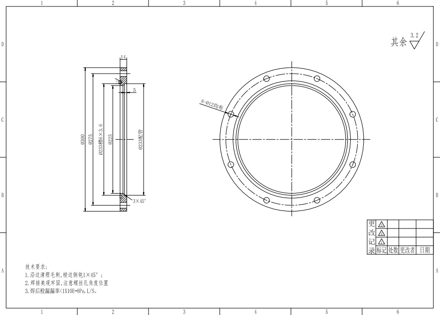 M0086-25-400全系列标准活套法兰CAD