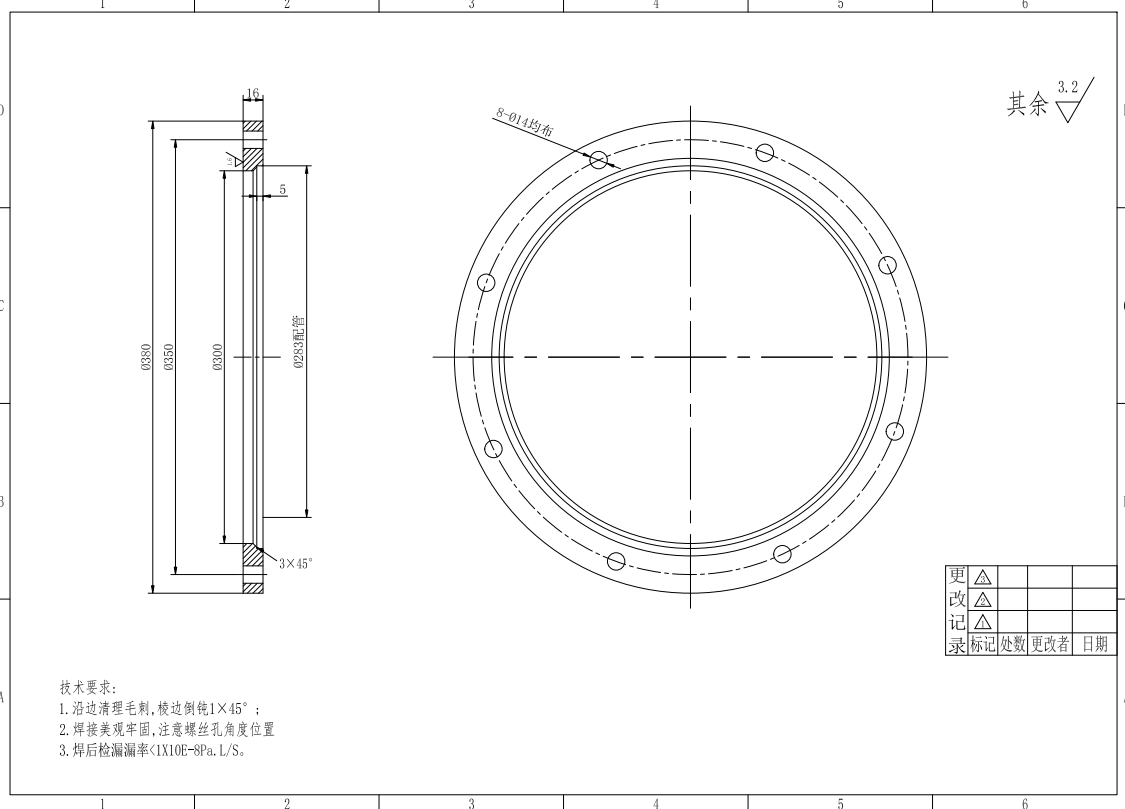M0086-25-400全系列标准活套法兰CAD
