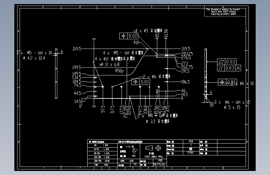 M1954-轴套上料倒角机器CAD