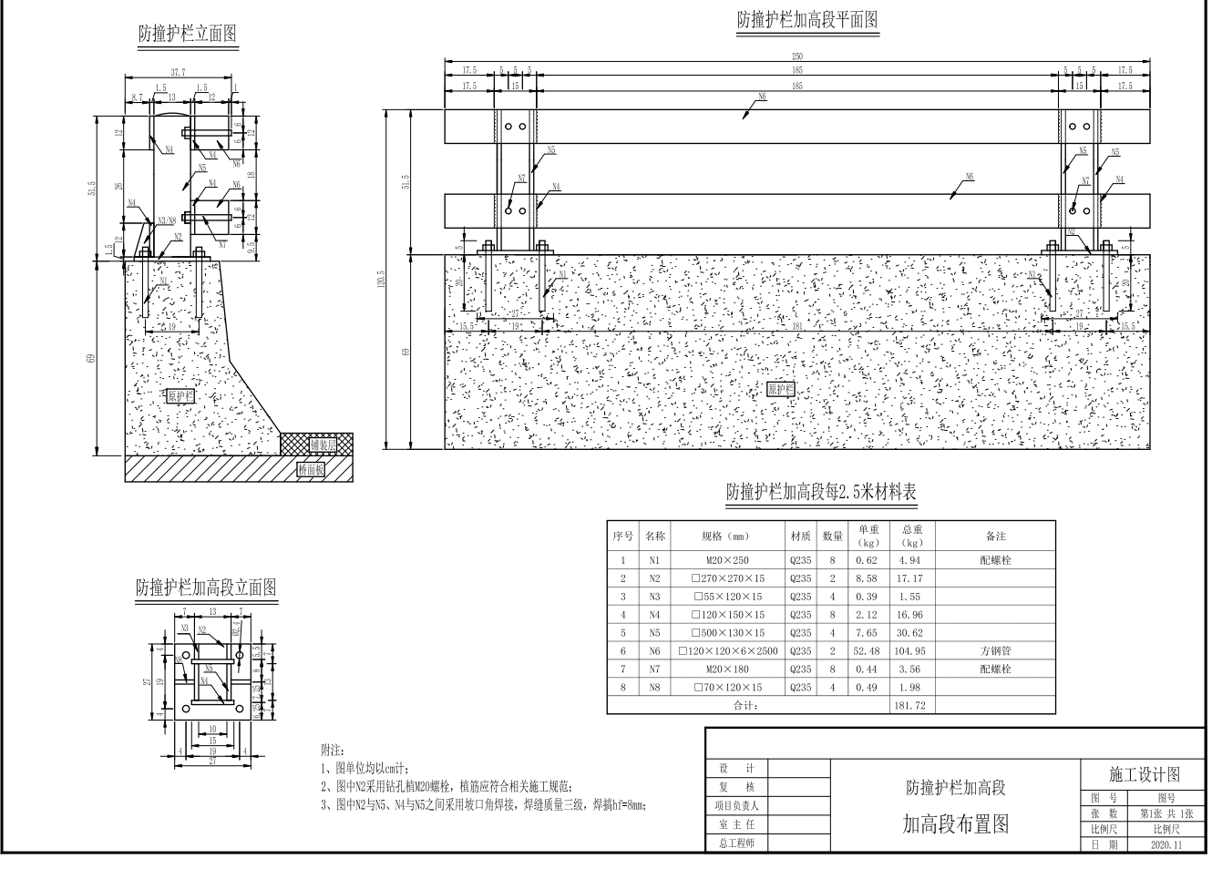 M5171-防撞护栏加高形式