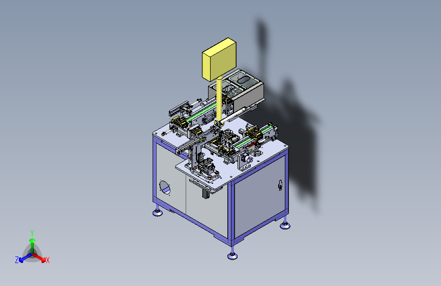 W2650-一种产线开治具下料设备sw18可编辑