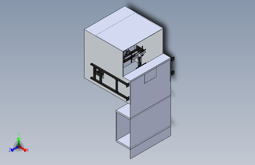 机器人喷涂工作站3D数模图纸+Solidworks21设计