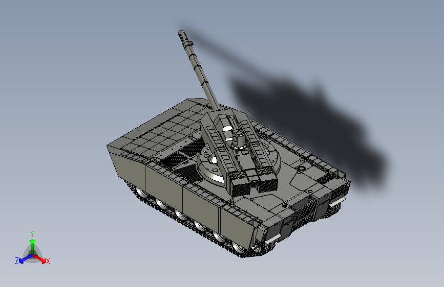 M10 Krueger坦克模型3D图纸 STP格式