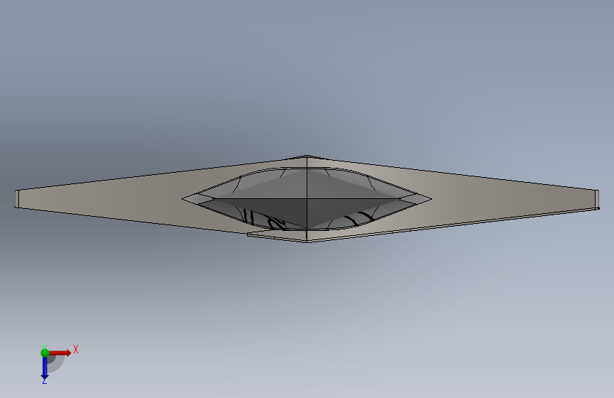 Sting bilbo sword宝剑模型3D图纸 Solidworks18设计 俯视图