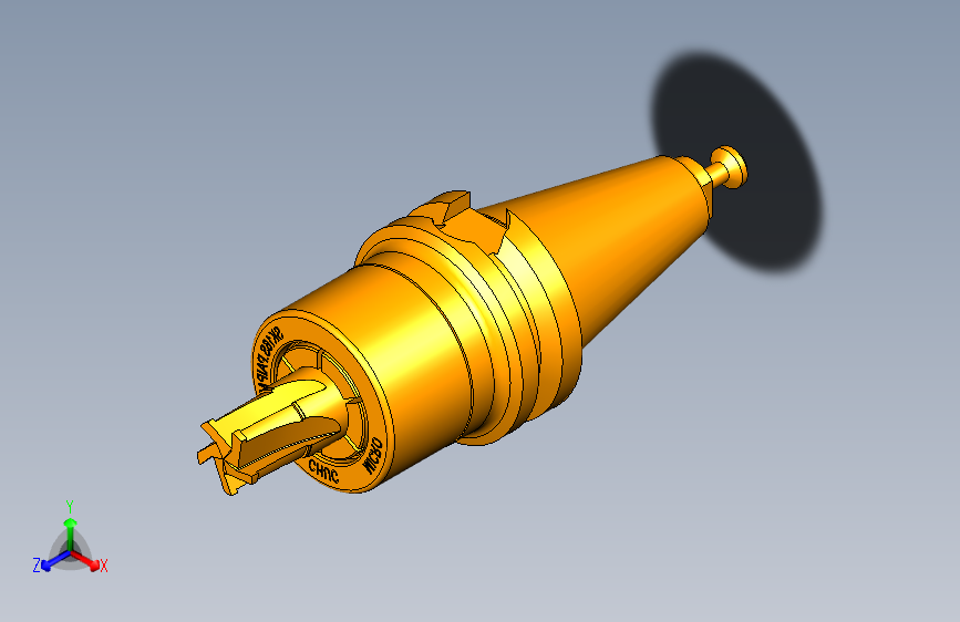 M0370-法兰克数控机床刀具模型三维UG10.0无参