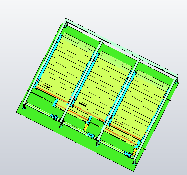 M0362-二层链条立体车库三维模型三维SW2016带参