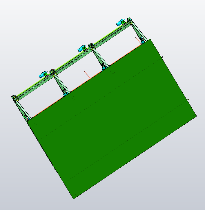 M0362-二层链条立体车库三维模型三维SW2016带参