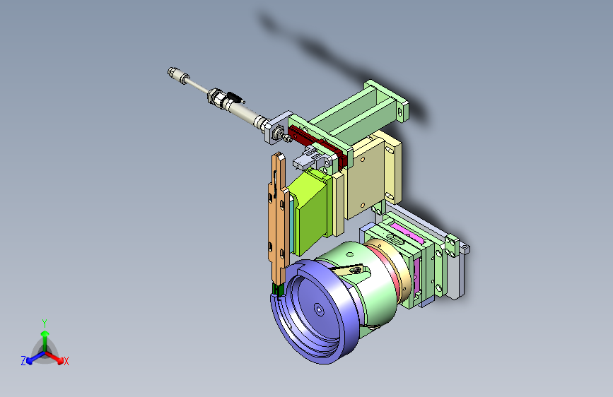 M0964-振动盘3D建模三维SW2017带参