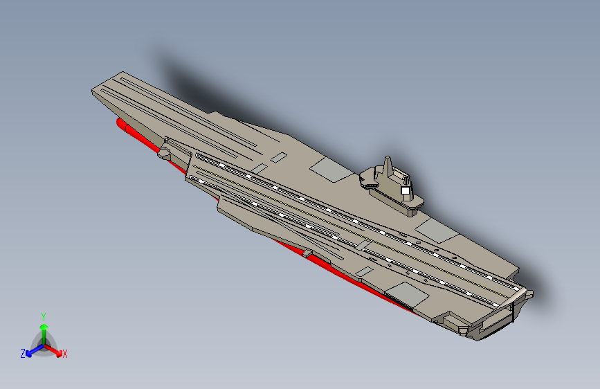 M1031-003航母猜想三维SW2020带参