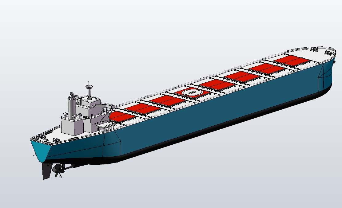 M1824-现代化轮船三维SW2016无参
